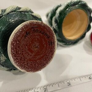 vintage Russian nesting Christmas tree is hand-painted and signed by artist Poli